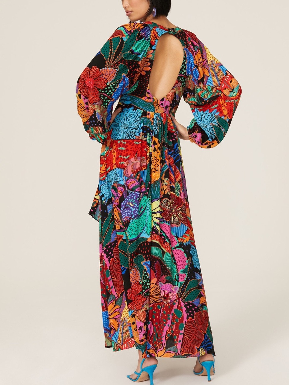 Farm Rio Women’s Cool Leopards Maxi Dress - Picture 2 of 5